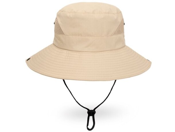 Sombrero ajustable Cairo de microfibra con sistema convertible Piedra detalle 7