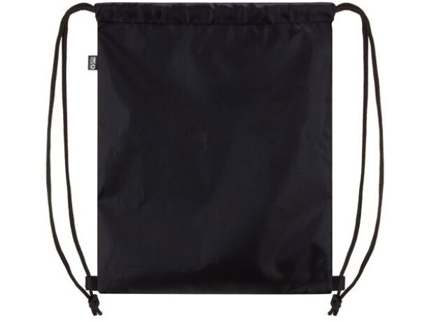 Mochila PVC RPET Concert Festival para eventos sostenibles Negro detalle 2