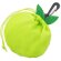 Bolsa plegable manzana