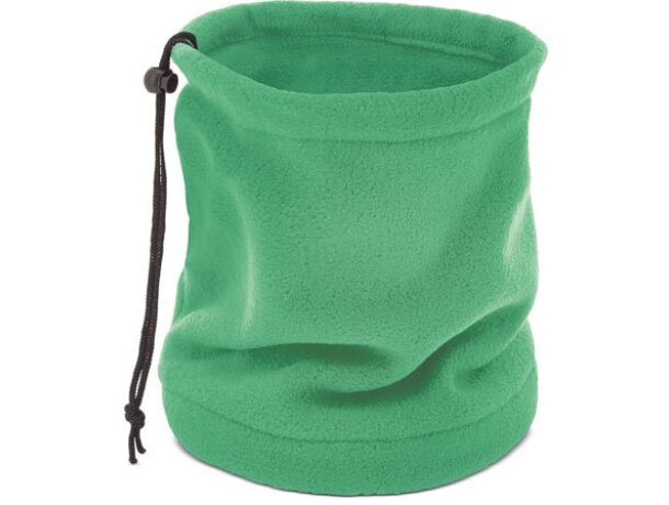 Braga polar con función de gorro verde