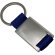 Llavero de metal azul royal para empresas