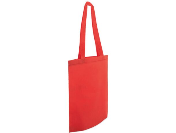 Bolsa de ancho fondo rojo
