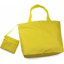 Bolsa de playa de nylon amarilla Bolsa de playa de nylon amarilla
