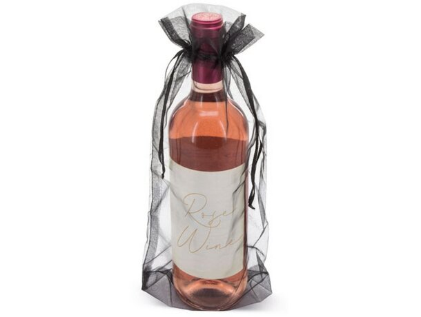 Bolsa vino organza trepy plata