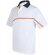 Polo técnico unisex con detalles bandera blanco