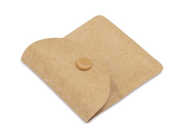 Cenicero portátil Krafy papel kraft con interior aluminio detalle 2