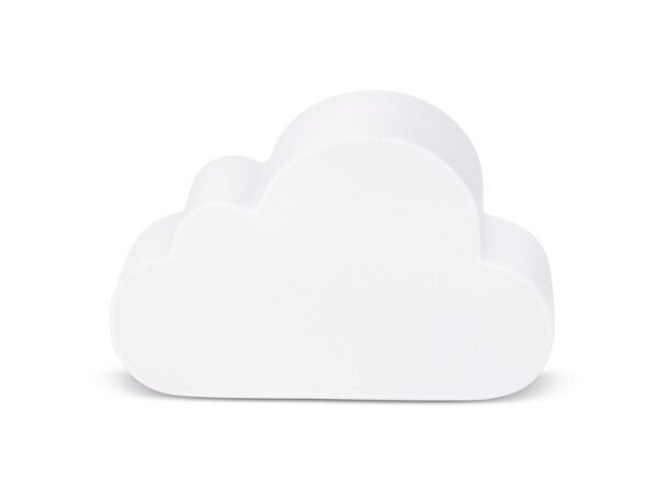 Nube antiestrés Nobelisa de poliuretano personalizable Blanco detalle 3