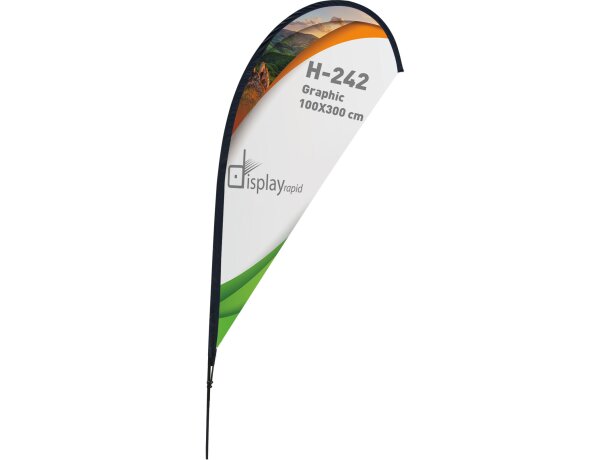 Soporte bandera gota 4 m para publicidad exterior