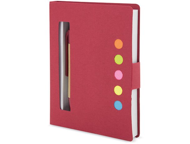 Libreta reciclada stily natural rojo