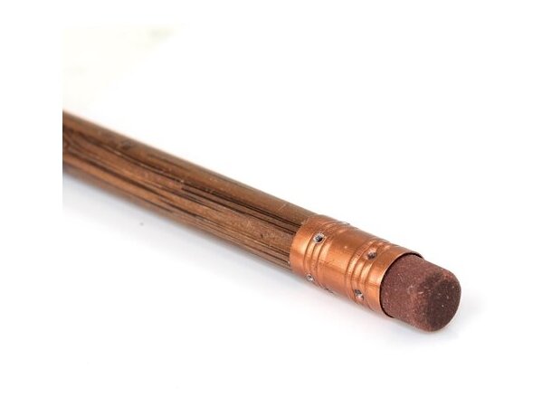 Lápiz de bambú Premium Hotel con goma Rosado detalle 4