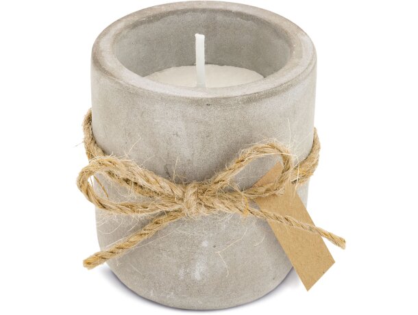 Vela aromática Stella en cemento decorativo con tres aromas Rosa detalle 9