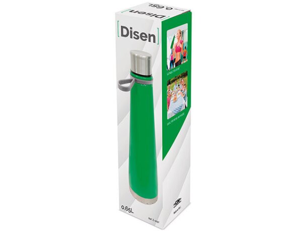 Botella acero "disen" rojo