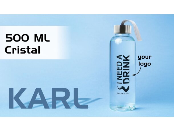 Bidon transparente karl para empresas