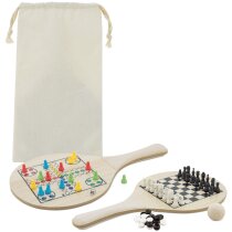 Set raquetas playa Playful madera con juegos mesa
