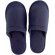 Zapatillas acabado de rizo en algodón azul personalizado