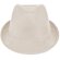Sombrero con ala irregular piedra
