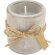 Vela aromática Stella en cemento decorativo con tres aromas Azul