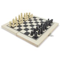 Ajedrez Karpov madera con apliques metálicos