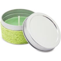 Vela para boda original en lata metálica con hilo de yute y aroma natural