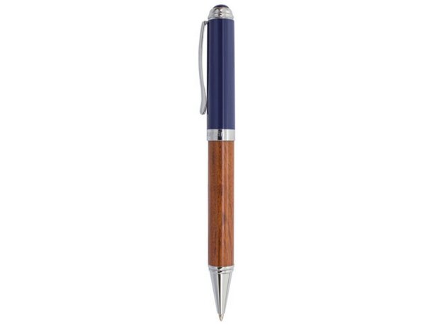 Bolígrafo de madera Pierre Cardin Saint étienne azul