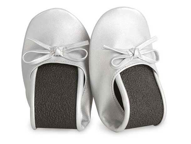 Zapatilla plegable oro (12 pares) Ballet plata