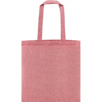 Bolsa de tela personalizada algodón jaspeada personalizada asas largas