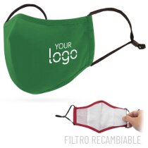 Protección facial lavable con cierre ajustable