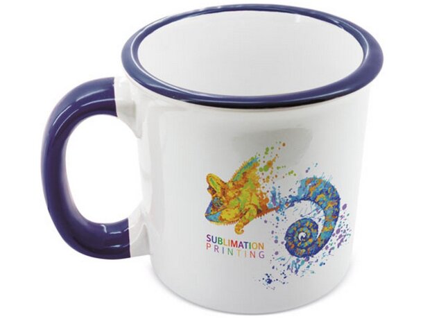 Mug ceramica sublimacion Nostalgia azul