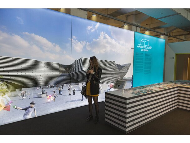 Pop up velcro 3x3 con trolley Showroom