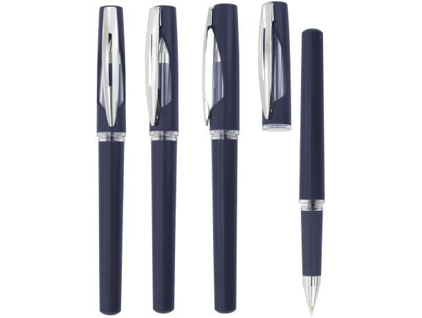 Roller Viken con tinta gel azul y cuerpo ABS Azul marino detalle 2