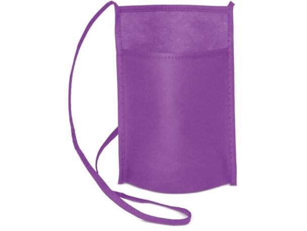 Bolso portatodo Festero non woven 80g en 11 colores Lila detalle 13