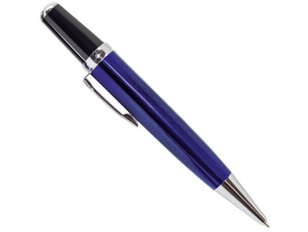 Bolígrafo elegante mini en metal azul