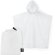 Poncho plegable Bross con bolsa rPET para campañas corporativas Blanco