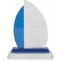 Trofeo vela de cristal personalizado