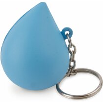 Llavero antiestrés gota personalizado azul Llavero antiestrés gota personalizado azul