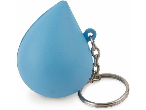 Llavero antiestrés gota barato azul Llavero antiestrés gota barato azul