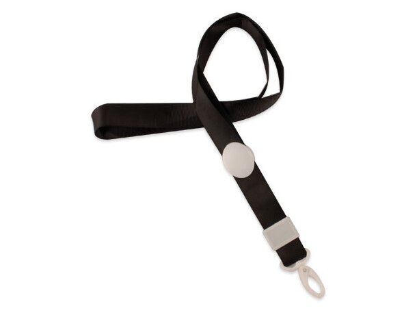 Lanyard con cierre ajustable negro