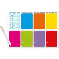 Imán de nevera con planning semanal y rotulador personalizado Imán de nevera con planning semanal y rotulador personalizado