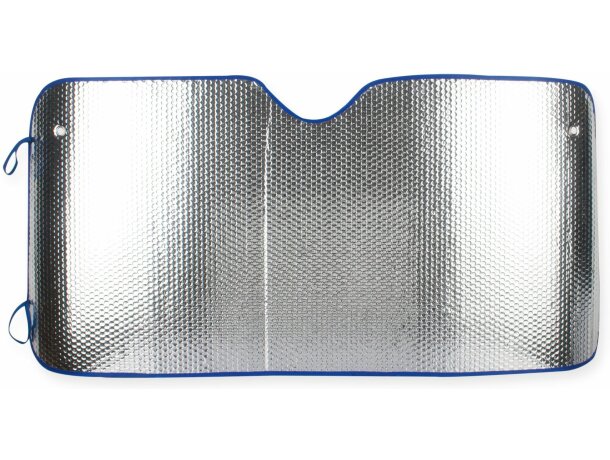 Parasol de aluminio con borde de colores personalizado azul