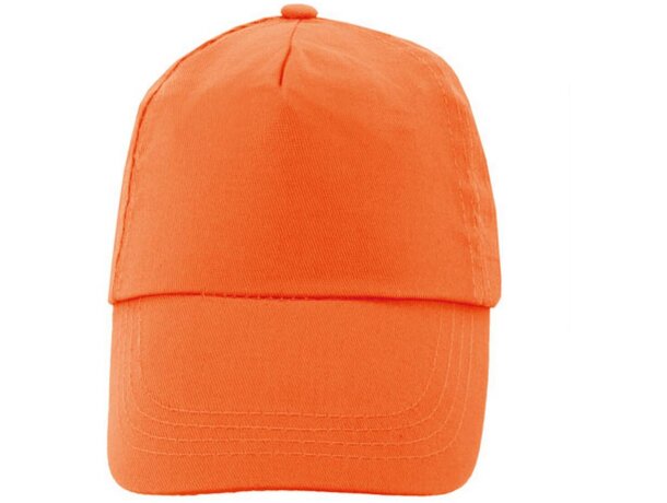 Gorra 100% algodón velcro Navia naranja