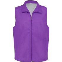 Chaleco Súper lila en poliéster transpirable