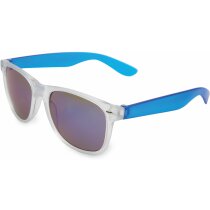 Gafas de sol de plástico personalizada azul Gafas de sol de plástico personalizada azul