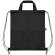 Bolsa mochila RPET Carot con cuerdas ajustables Negro detalle 10