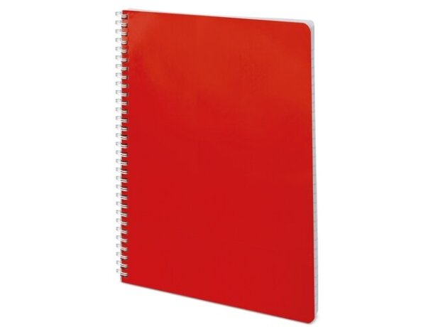 Libreta Livorno A4 con planning semanal y tapa de cartón resistente Rojo detalle 8