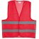 Chaleco de poliester de alta visibilidad personalizado rojo