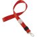 Lanyard con cierre ajustable rojo