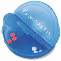 Pastillero redondo Flosil de tres compartimentos