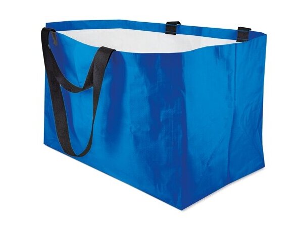 Bolsa polipropileno laminado brillo Merlin gran capacidad Azul royal detalle 11
