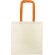 Bolsa De Algodón con  Asa de Color Naranja