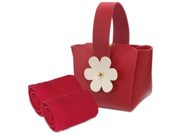 Set 5 bolsitos con toalla Juliette grabación corporativa detalle 5